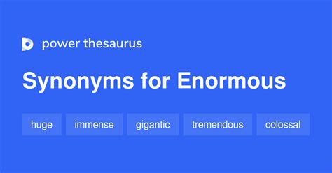 enormous synonyms